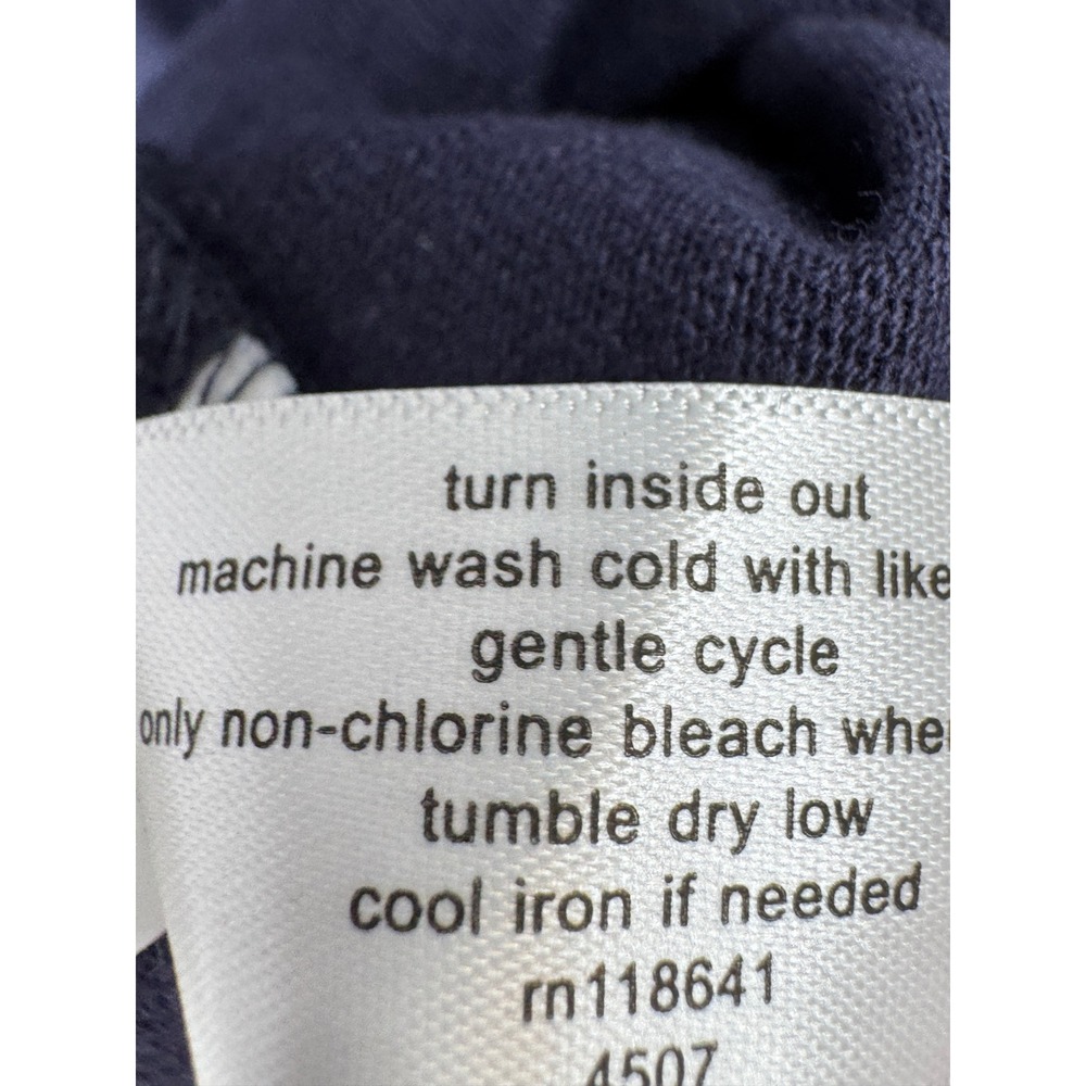 Lane Bryant Smocked V-Neck Top Women 18/20 Navy Blue NWOT Cotton Short Sleeve - Picture 6 of 12